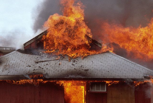 Fire damage insurance claim