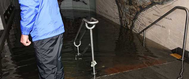 Sandy Header Subway1: water and flood damage claim documentation